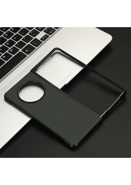 Tecno Phantom V Fold Yeşil Için Pu Deri Pc Telefon Kılıfı (Yurt Dışından)