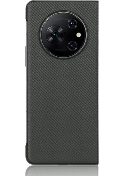 Tecno Phantom V Fold Yeşil Için Pu Deri Pc Telefon Kılıfı (Yurt Dışından)