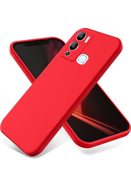 Infinix Hot 12I Kırmızı Silikon Kılıf (Yurt Dışından)