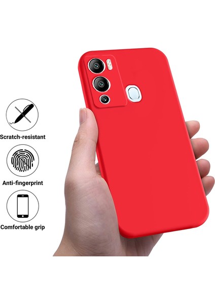 Infinix Hot 12I Kırmızı Silikon Kılıf (Yurt Dışından) modelleri