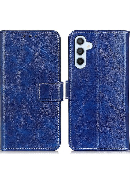 Samsung Galaxy A16 5g Mavi Için Crazy Horse Texture Pu Kılıf (Yurt Dışından)