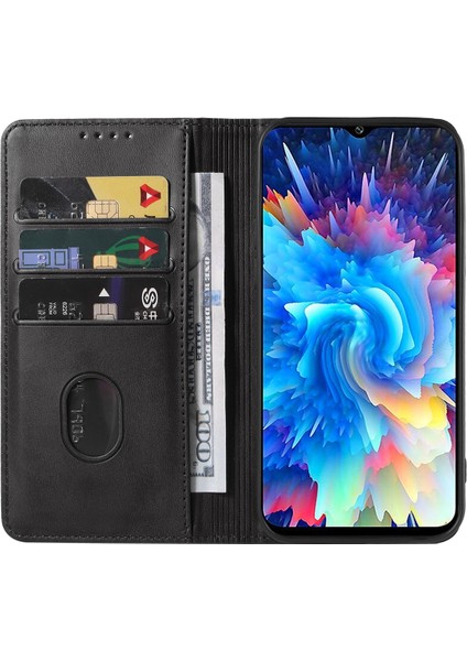 Infinix Hot 20 5g Siyah Için Deri Telefon Kılıfı (Yurt Dışından)
