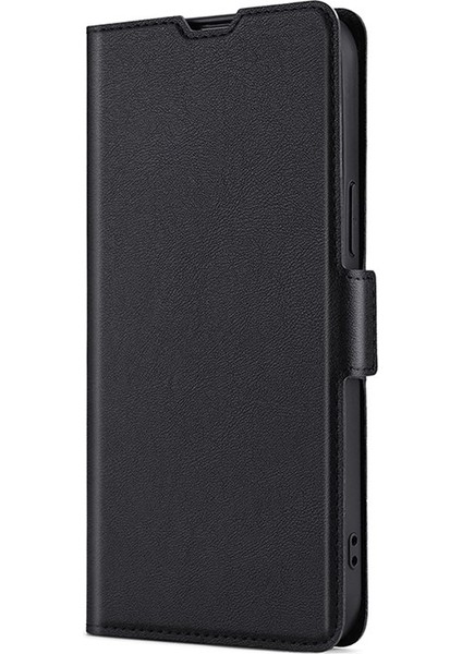Tecno Camon 30 Premier 5g Siyah Için Yan Tokalı Deri Kılıf (Yurt Dışından)