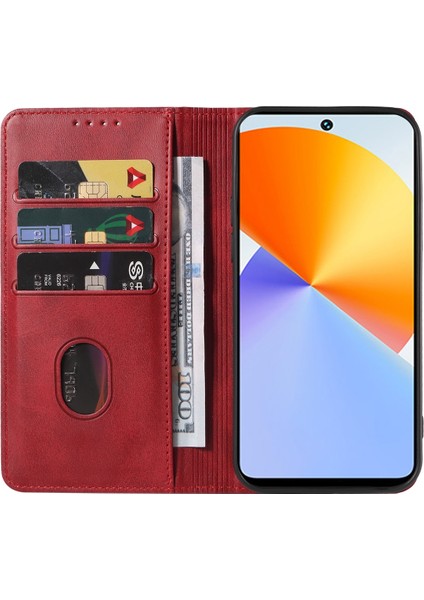 Infinix Note 30 Vıp Kırmızı Deri Telefon Kılıfı (Yurt Dışından) fiyatları