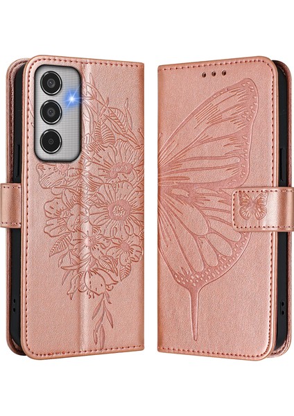 Samsung Galaxy M35 Siyah Için Kabartmalı Pu Kılıf (Yurt Dışından)
