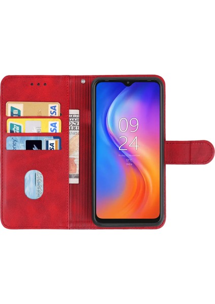Tecno Spark 8 Kırmızı Deri Kılıf (Yurt Dışından) modelleri