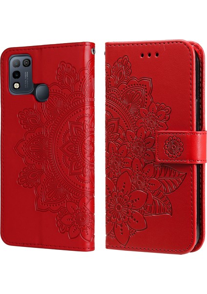 Pu Infinix Smart 5 / HOT10 Kırmızı Için (Yurt Dışından)