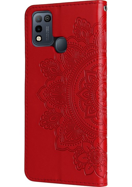 Pu Infinix Smart 5 / HOT10 Kırmızı Için (Yurt Dışından)