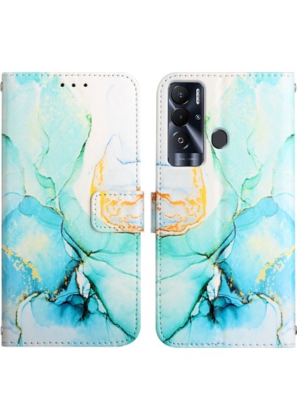 Tecno Pova Neo(Le6) Yeşil LS003 Için Mermer Kılıf (Yurt Dışından) modelleri