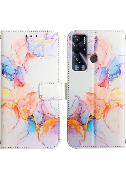 Tecno Pova Neo(Le6) Galaxy Mermer Beyaz LS004 Için Mermer Kılıf (Yurt Dışından) modelleri