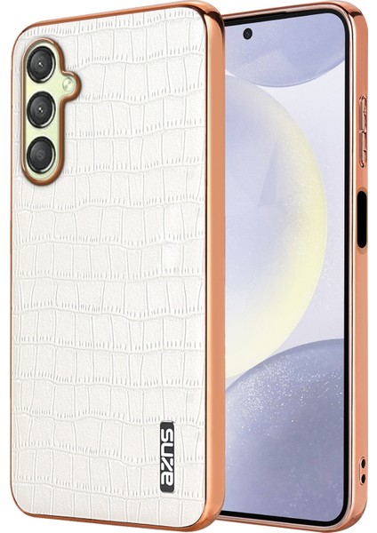 Samsung Galaxy A16 5g Beyaz Için Azns Timsah Dokulu Kılıf (Yurt Dışından)