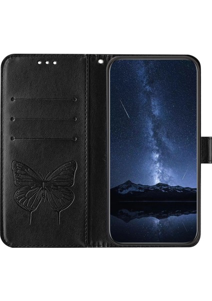 Infinix Hot 50 Pro+ 4g Siyah Için Kabartmalı Pu Kılıf (Yurt Dışından)