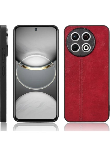 Tecno Spark 30 Pro 4g Kırmızı Için Inek Desenli Dikiş Telefon Kılıfı (Yurt Dışından)