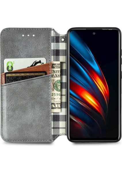 Tecno Pova 2 Gri Için Manyetik Deri Telefon Kılıfı (Yurt Dışından) modelleri