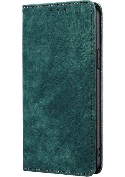 Tecno Camon 30 Premier 5g Yeşil Için Rfıd Hırsızlığa Karşı Deri Kılıf (Yurt Dışından)