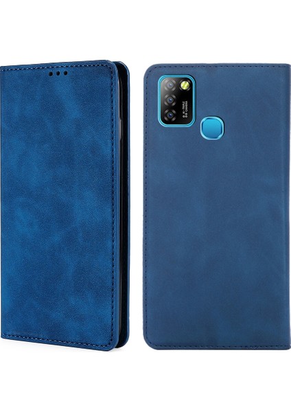 Infinix Hot 10 / Smart 5 X657 Mavi Için Pu Kılıf (Yurt Dışından)