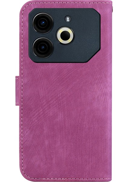 Tecno Pova 6 Neo Rose Red Için Tiger Deri Kılıf (Yurt Dışından) fırsatları