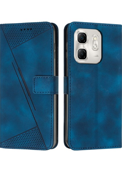 Infinix Hot 50I Mavi Için Dream Üçgen Deri Kılıf (Yurt Dışından)