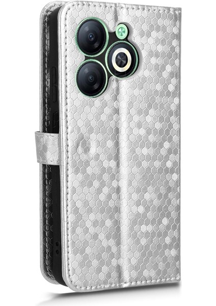 Infinix Smart 8 Gümüş Için Nokta Dokulu Pu Kılıf (Yurt Dışından) modelleri