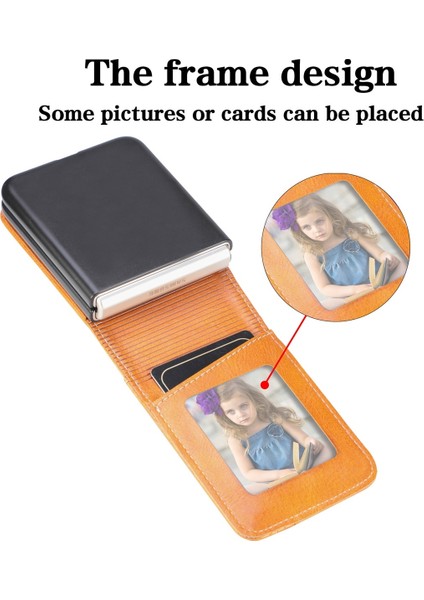 Samsung Galaxy Z Flip5 Siyah Için Junsunmay Pu Deri Kılıf (Yurt Dışından)
