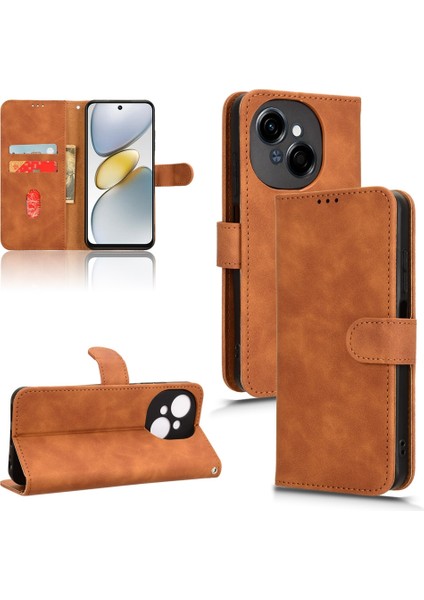 Tecno Pop 9 Kahverengi Için Skin Fe Telefon Kılıfı (Yurt Dışından)