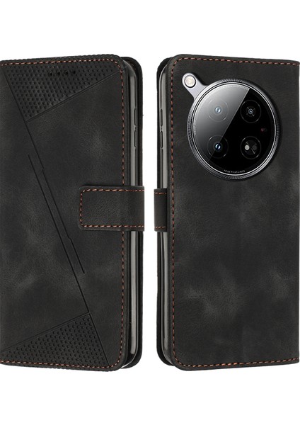 Infinix Zero 40 4g Siyah Için Dream Üçgen Deri Kılıf (Yurt Dışından)