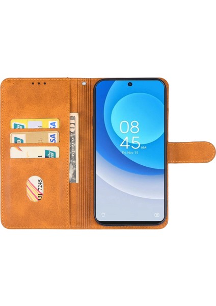 Tecno Camon 20 Pro 4g Kahverengi Için Deri Telefon Kılıfı (Yurt Dışından) modelleri