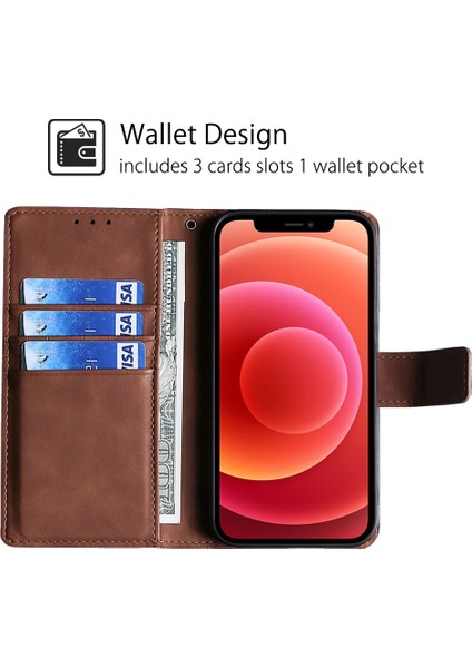 Tecno Camon 30 Premier 5g Kahverengi Için Skin Fe Timsah Kılıfı (Yurt Dışından)