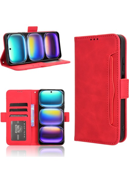 Infinix Hot 50 5g Kırmızı Için Skin Fe Deri Kılıf (Yurt Dışından)