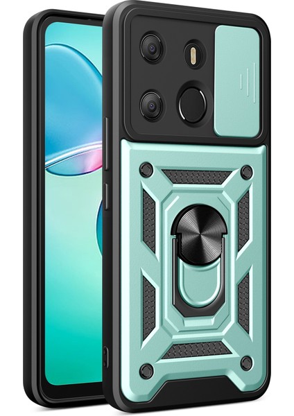 Tecno Pop 7 Pro / Spark Go 2023 Koyu Yeşil Için Tpu+Pc Koruyucu Kılıf (Yurt Dışından)