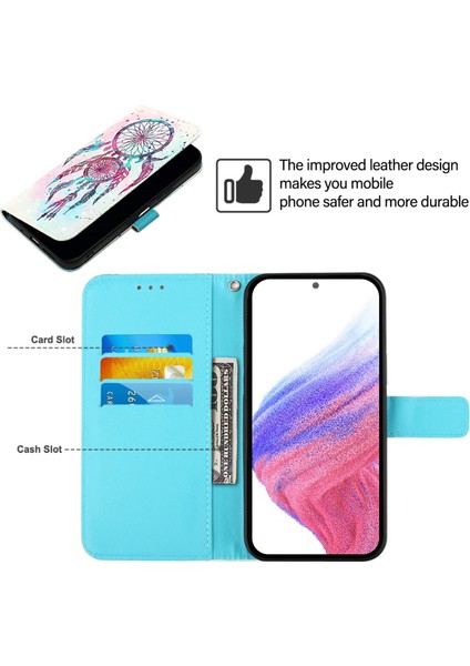 Samsung Galaxy S24 Fe 5g Rüya Rüzgar Çanları Için 3D Boyama Pu Kılıf (Yurt Dışından)