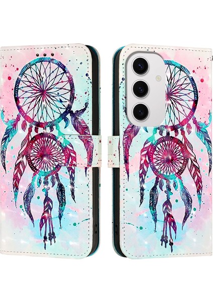 Samsung Galaxy S24 Fe 5g Rüya Rüzgar Çanları Için 3D Boyama Pu Kılıf (Yurt Dışından)