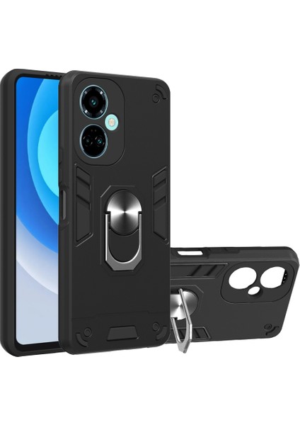 Tecno Camon 19/camon 19 Pro 5g Siyah Için 2'si 1 Arada Zırh Kılıfı (Yurt Dışından)