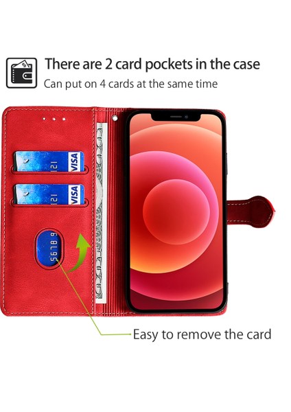Infinix Note 40 5g Kırmızı Için Skin Fe Deri Kılıf (Yurt Dışından)