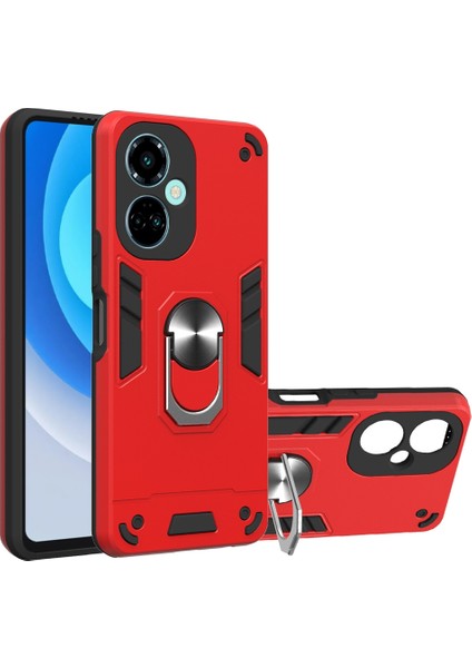 Tecno Camon 19/camon 19 Pro 5g Kırmızı Için 2'si 1 Arada Zırh Kılıfı (Yurt Dışından)