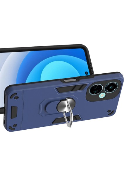 Tecno Camon 19/camon 19 Pro 5g Mavi Için 2'si 1 Arada Zırh Kılıfı (Yurt Dışından)