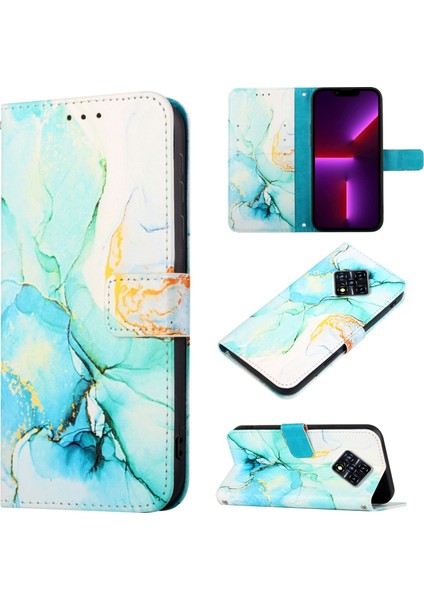 Infinix Zero 8 X687 Yeşil LS003 Için Mermer Kılıf (Yurt Dışından)