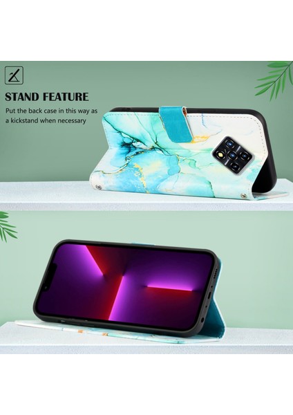 Infinix Zero 8 X687 Yeşil LS003 Için Mermer Kılıf (Yurt Dışından)