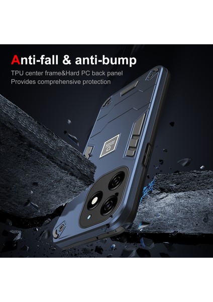 Tecno Spark 20 Blue Için 2'si 1 Arada Darbeye Dayanıklı Telefon Kılıfı (Yurt Dışından) modelleri