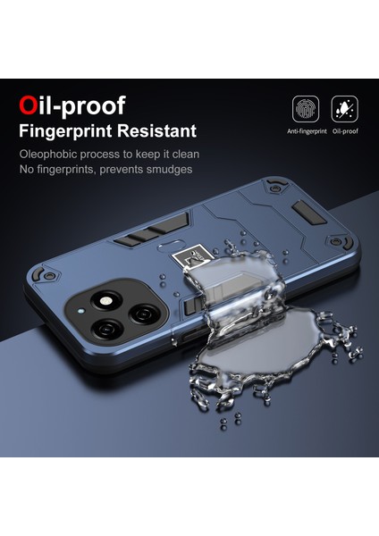 Tecno Spark 20 Blue Için 2'si 1 Arada Darbeye Dayanıklı Telefon Kılıfı (Yurt Dışından) fırsatları