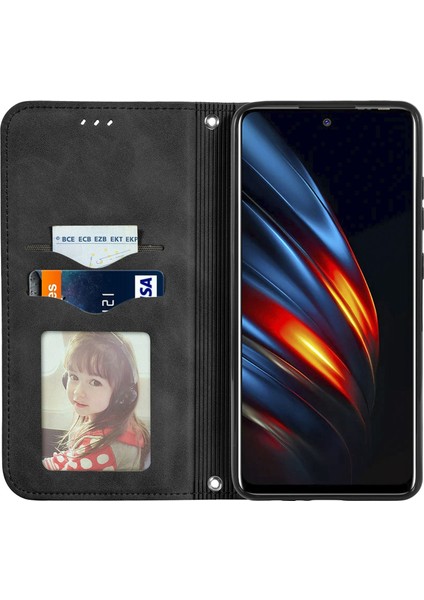 Tecno Pova 2 Siyah Için Retro Deri Fe Deri Kılıf (Yurt Dışından) modelleri