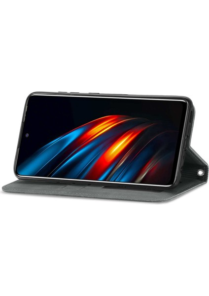 Tecno Pova 2 Gri Için Retro Deri Fe Deri Kılıf (Yurt Dışından) fırsatları