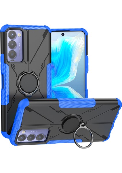 Tecno Camon 18 Mavi Için Pc + Tpu Telefon Kılıfı (Yurt Dışından)