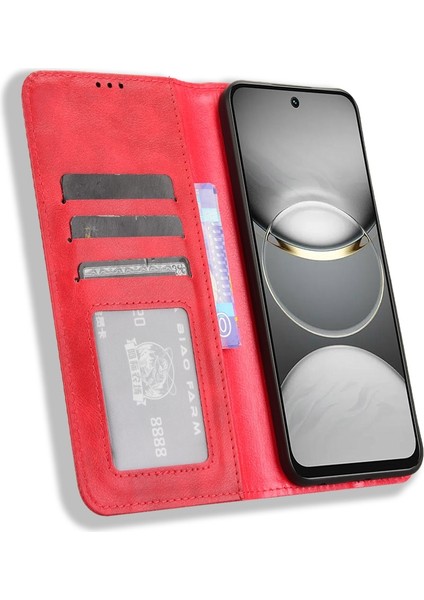 Tecno Spark 30C 4g Kırmızı Için Pu Telefon Kılıfı (Yurt Dışından)