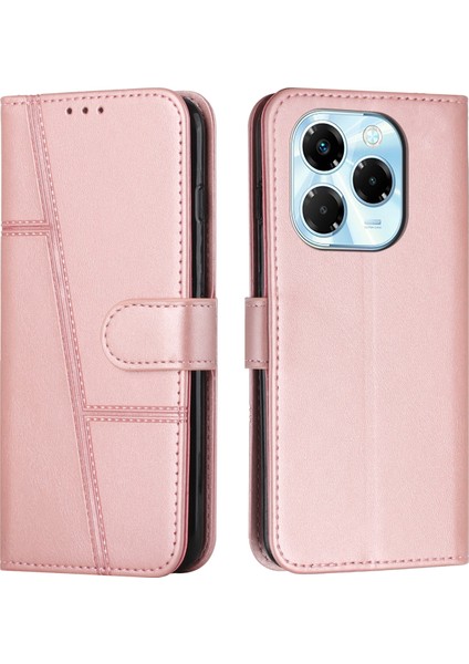 Infinix Note 40X 5g Pembe Için Deri Telefon Kılıfı (Yurt Dışından)