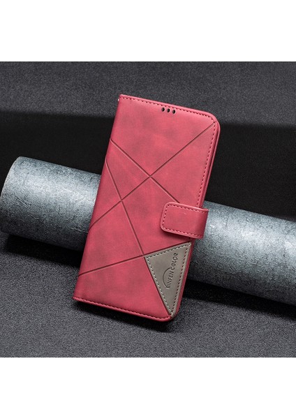 Tecno Spark 30 Pro 4g Kırmızı Için BF05 Deri Kılıf (Yurt Dışından)