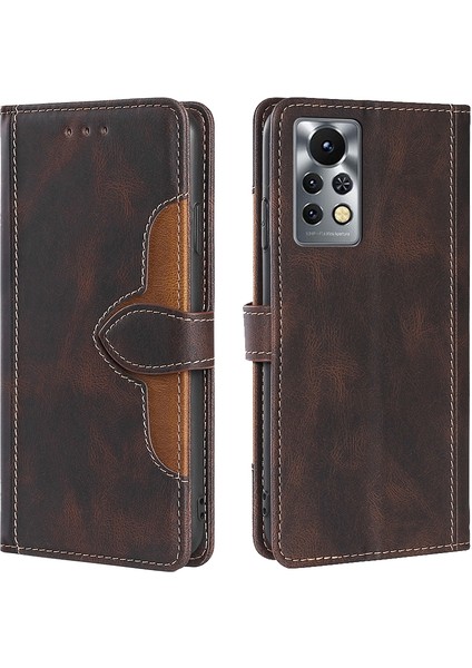 Infinix Hot 11S/X6812 Kahverengi Için Skin Fe Pu Kılıf (Yurt Dışından)