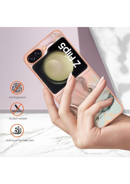 Samsung Galaxy Z Flip5 Gül Altın Için Imd Tpu Telefon Kılıfı (Yurt Dışından) modelleri