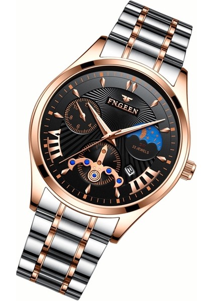 5606 Erkek Saat Rose Gold Rose Shell Siyah Yüzey Arası Rose Gold Rose Shell Siyah Yüzey Arası (Yurt Dışından)