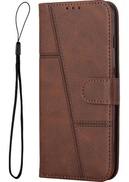 Infinix Hot 30I Brown Için Buzağı Dokulu Pu Kılıf (Yurt Dışından) fiyatları